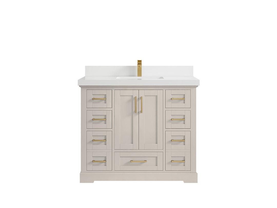Boston 42 in. W x 22 in. D Single Sink Bathroom Vanity - Willow Bath and Vanity
