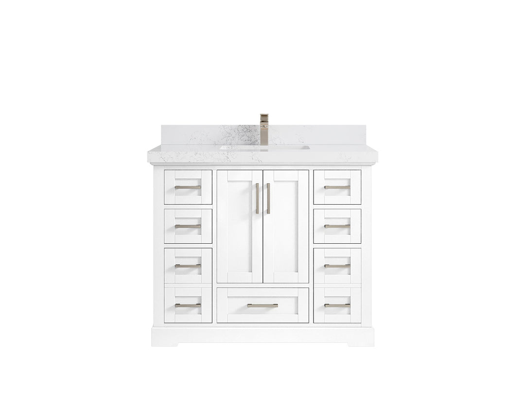 Boston 42 in. W x 22 in. D Single Sink Bathroom Vanity - Willow Bath and Vanity