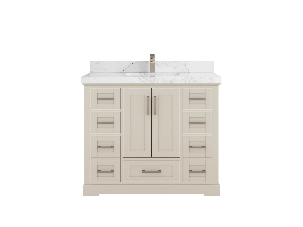 Boston 42 in. W x 22 in. D Single Sink Bathroom Vanity - Willow Bath and Vanity