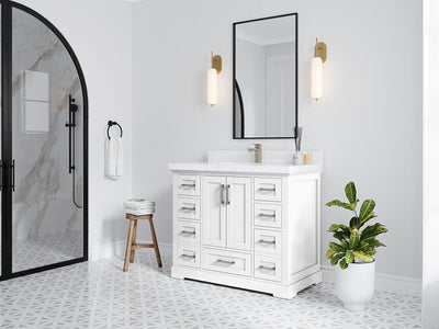 Boston 42 in. W x 22 in. D Single Sink Bathroom Vanity - Willow Bath and Vanity