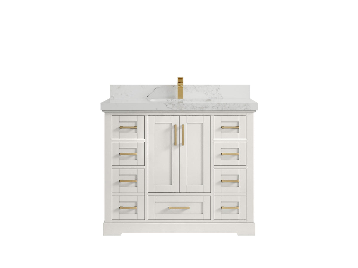 Boston 42 in. W x 22 in. D Single Sink Bathroom Vanity - Willow Bath and Vanity