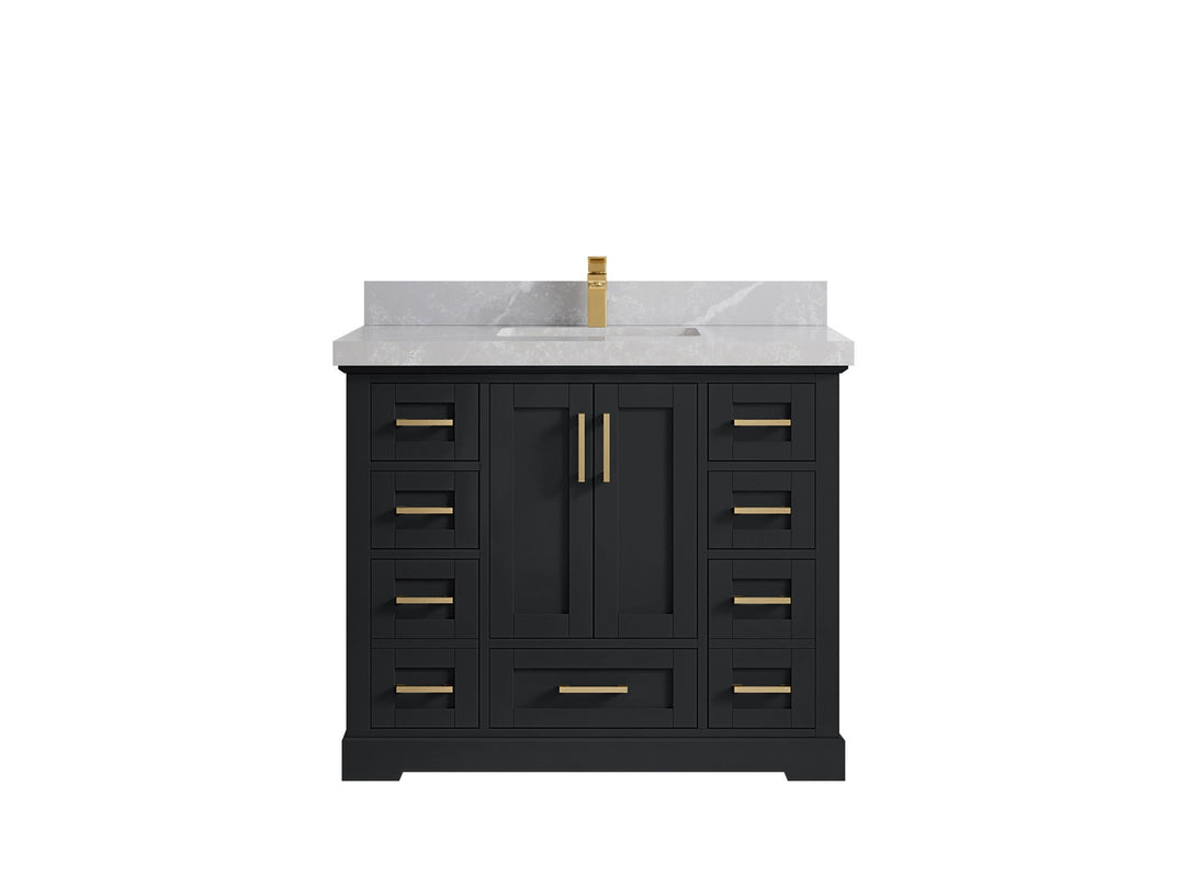 Boston 42 in. W x 22 in. D Single Sink Bathroom Vanity - Willow Bath and Vanity