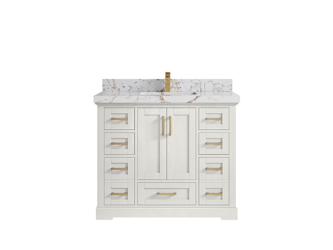Boston 42 in. W x 22 in. D Single Sink Bathroom Vanity - Willow Bath and Vanity