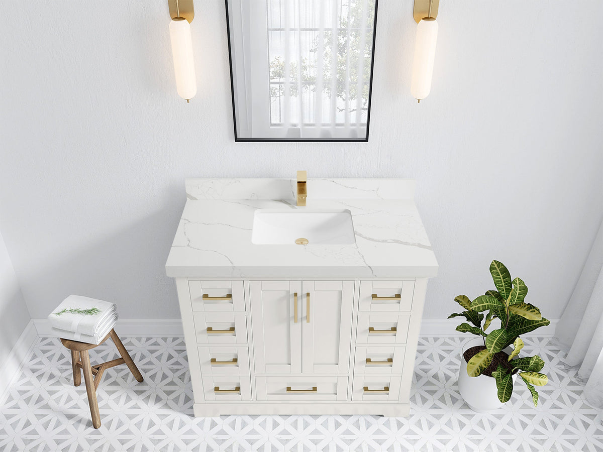 Boston 42 in. W x 22 in. D Single Sink Bathroom Vanity - Willow Bath and Vanity