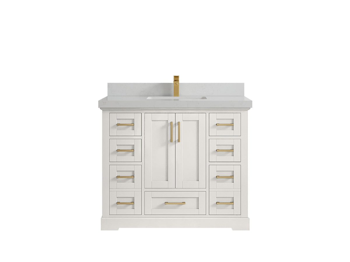 Boston 42 in. W x 22 in. D Single Sink Bathroom Vanity - Willow Bath and Vanity