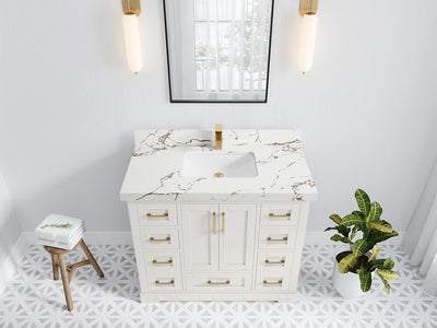 Boston 42 in. W x 22 in. D Single Sink Bathroom Vanity - Willow Bath and Vanity