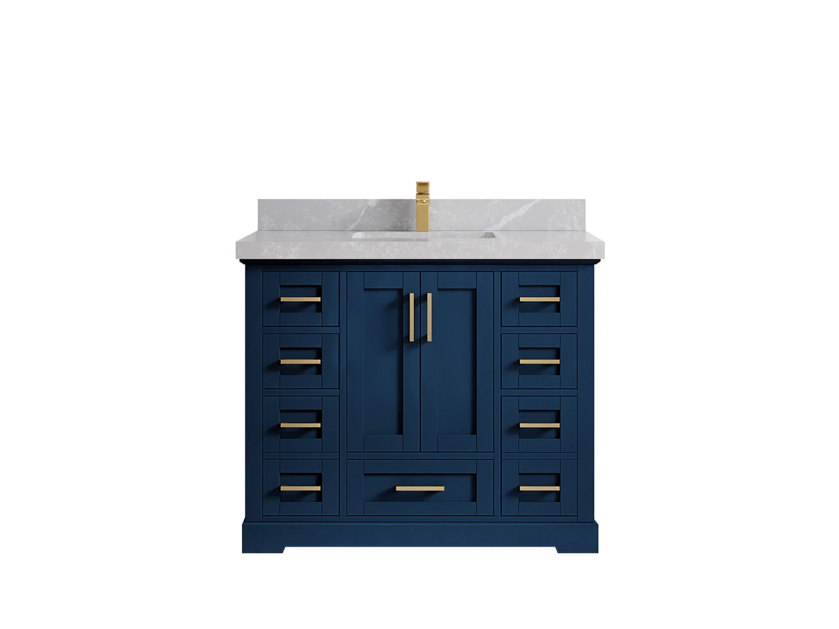 Boston 42 in. W x 22 in. D Single Sink Bathroom Vanity - Willow Bath and Vanity