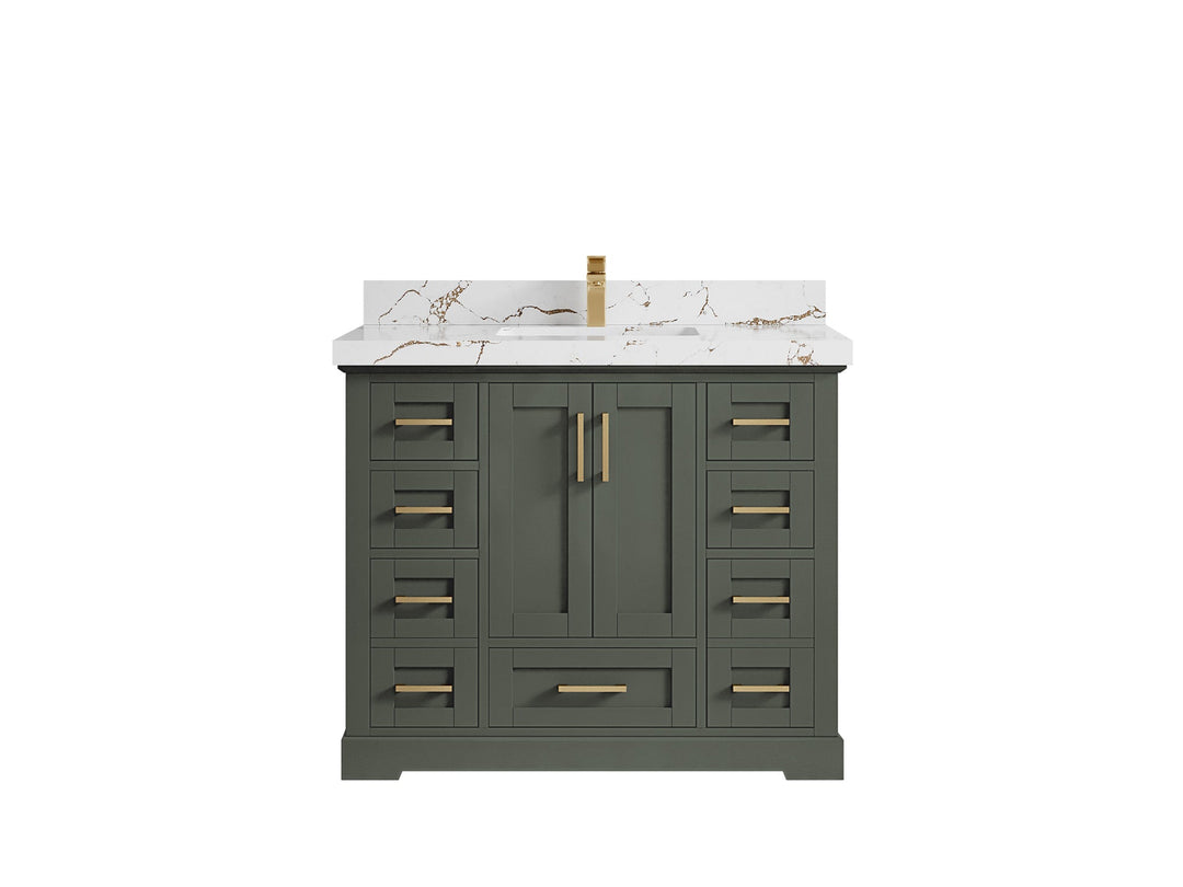 Boston 42 in. W x 22 in. D Single Sink Bathroom Vanity - Willow Bath and Vanity