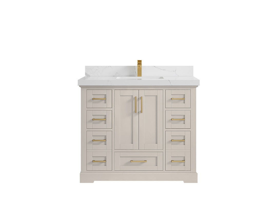 Boston 42 in. W x 22 in. D Single Sink Bathroom Vanity - Willow Bath and Vanity
