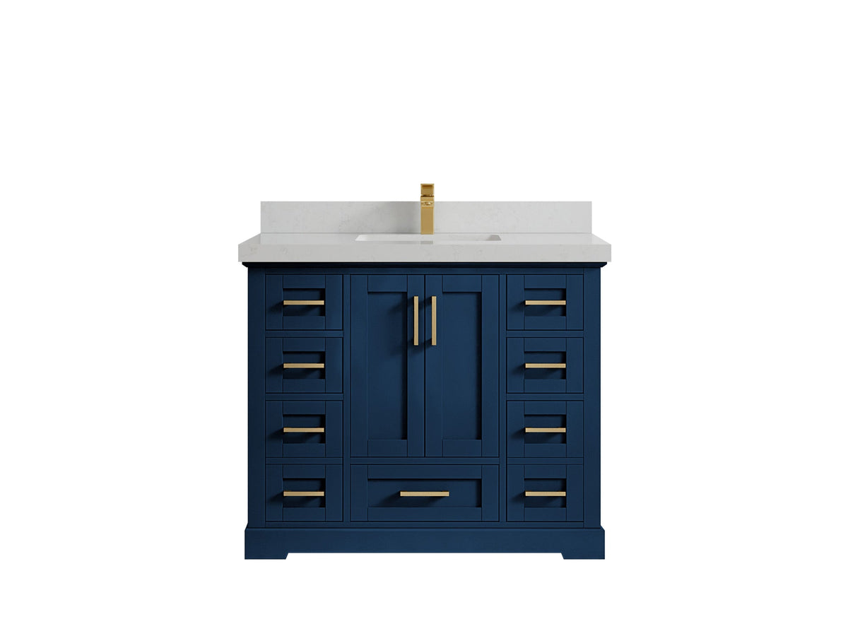 Boston 42 in. W x 22 in. D Single Sink Bathroom Vanity - Willow Bath and Vanity