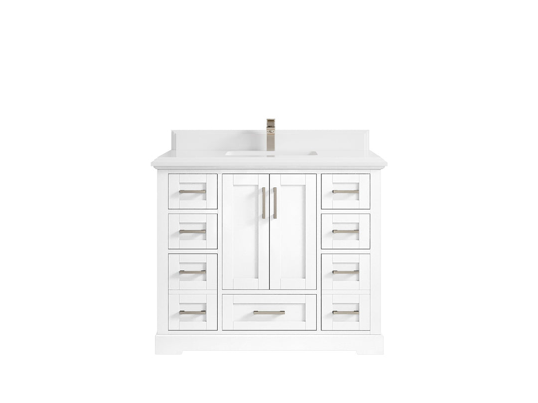 Boston 42 in. W x 22 in. D Single Sink Bathroom Vanity - Willow Bath and Vanity