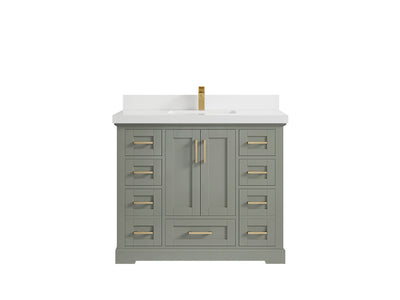 Boston 42 in. W x 22 in. D Single Sink Bathroom Vanity - Willow Bath and Vanity