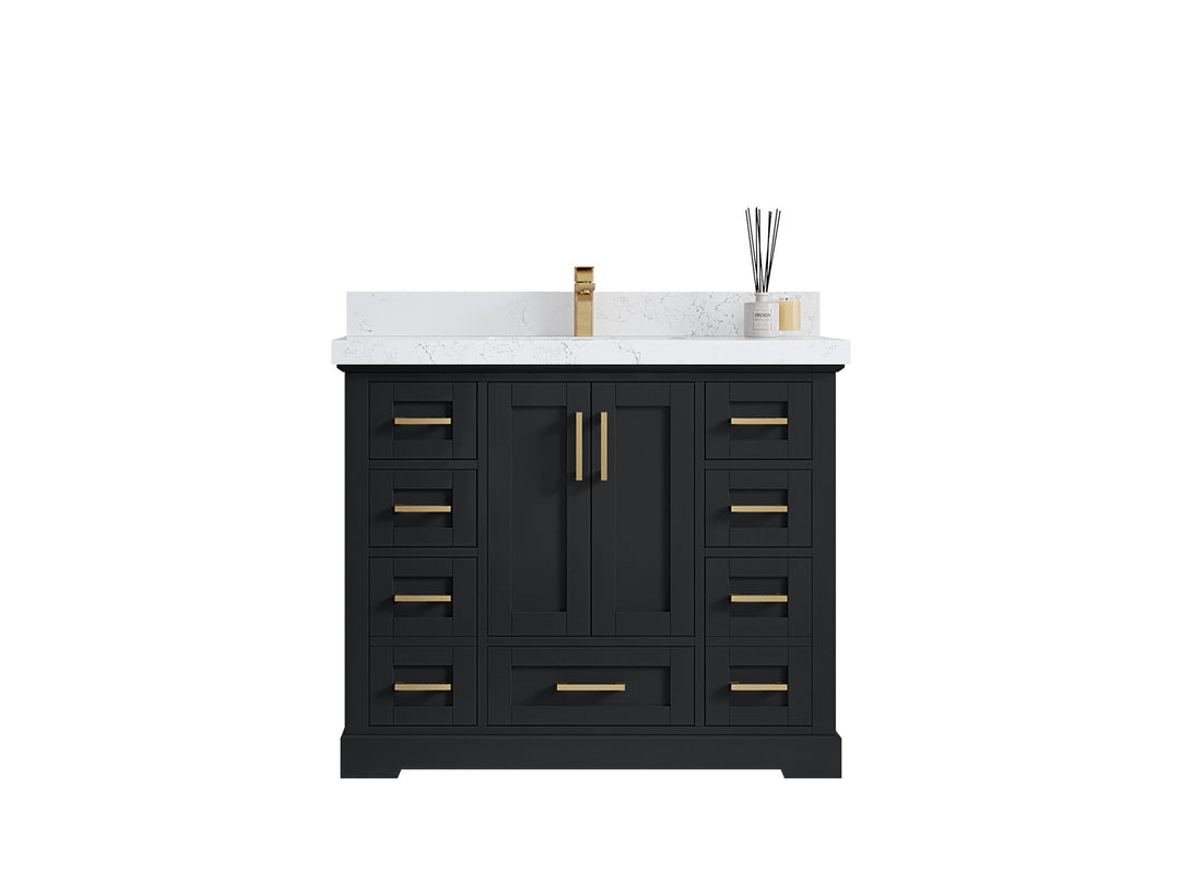 Boston 42 in. W x 22 in. D Single Sink Bathroom Vanity - Willow Bath and Vanity