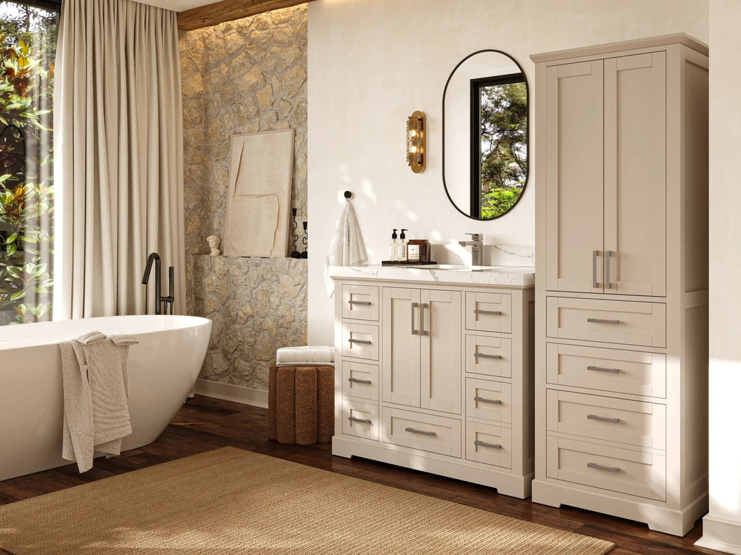 Boston 42 in. W x 22 in. D Single Sink Bathroom Vanity - Willow Bath and Vanity