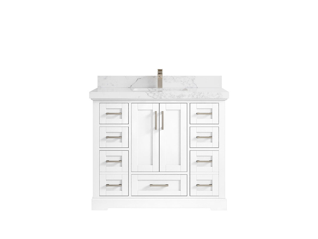 Boston 42 in. W x 22 in. D Single Sink Bathroom Vanity - Willow Bath and Vanity