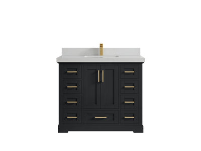 Boston 42 in. W x 22 in. D Single Sink Bathroom Vanity - Willow Bath and Vanity