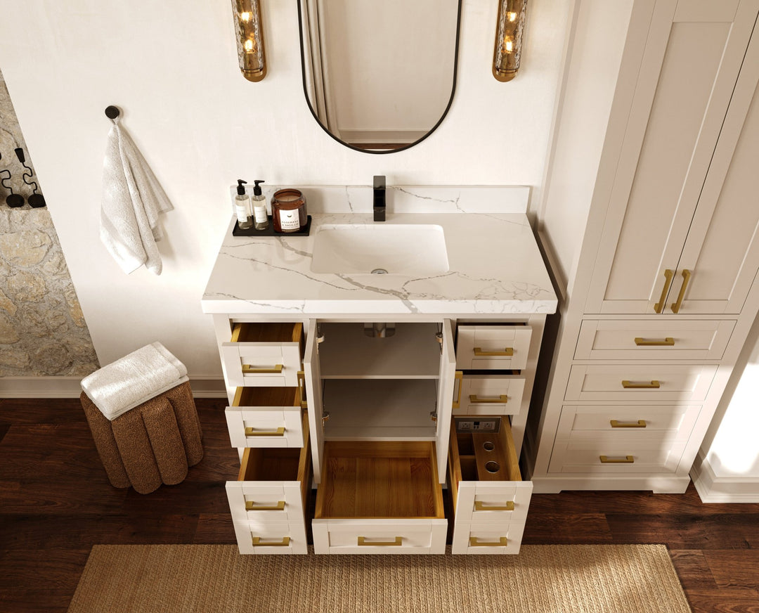 Boston 42 in. W x 22 in. D Single Sink Bathroom Vanity - Willow Bath and Vanity