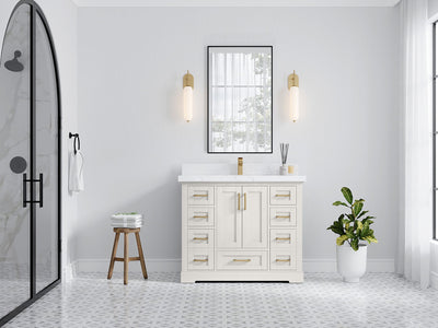 Boston 42 in. W x 22 in. D Single Sink Bathroom Vanity - Willow Bath and Vanity