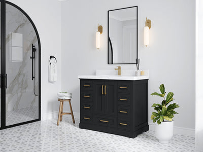Boston 42 in. W x 22 in. D Single Sink Bathroom Vanity - Willow Bath and Vanity