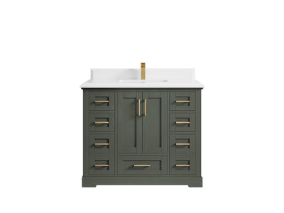Boston 42 in. W x 22 in. D Single Sink Bathroom Vanity - Willow Bath and Vanity