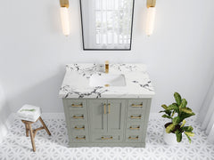 Boston 42 in. W x 22 in. D Single Sink Bathroom Vanity - photo 37