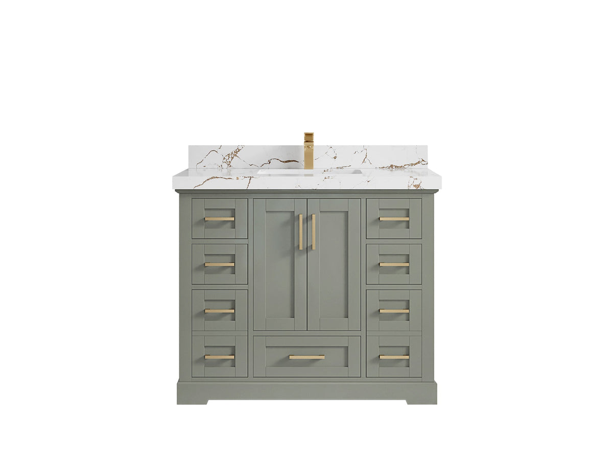 Boston 42 in. W x 22 in. D Single Sink Bathroom Vanity - Willow Bath and Vanity