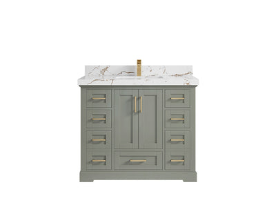 Boston 42 in. W x 22 in. D Single Sink Bathroom Vanity - Willow Bath and Vanity