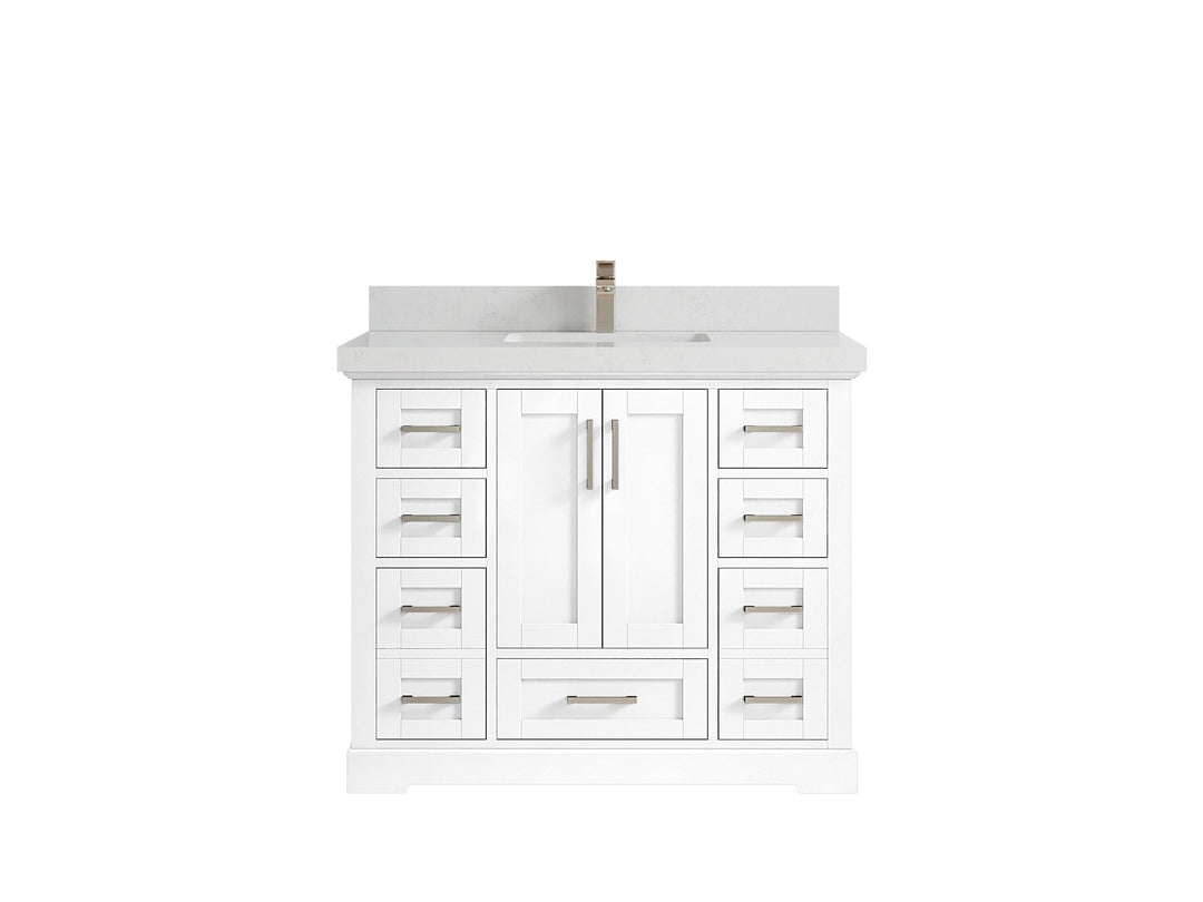Boston 42 in. W x 22 in. D Single Sink Bathroom Vanity - Willow Bath and Vanity