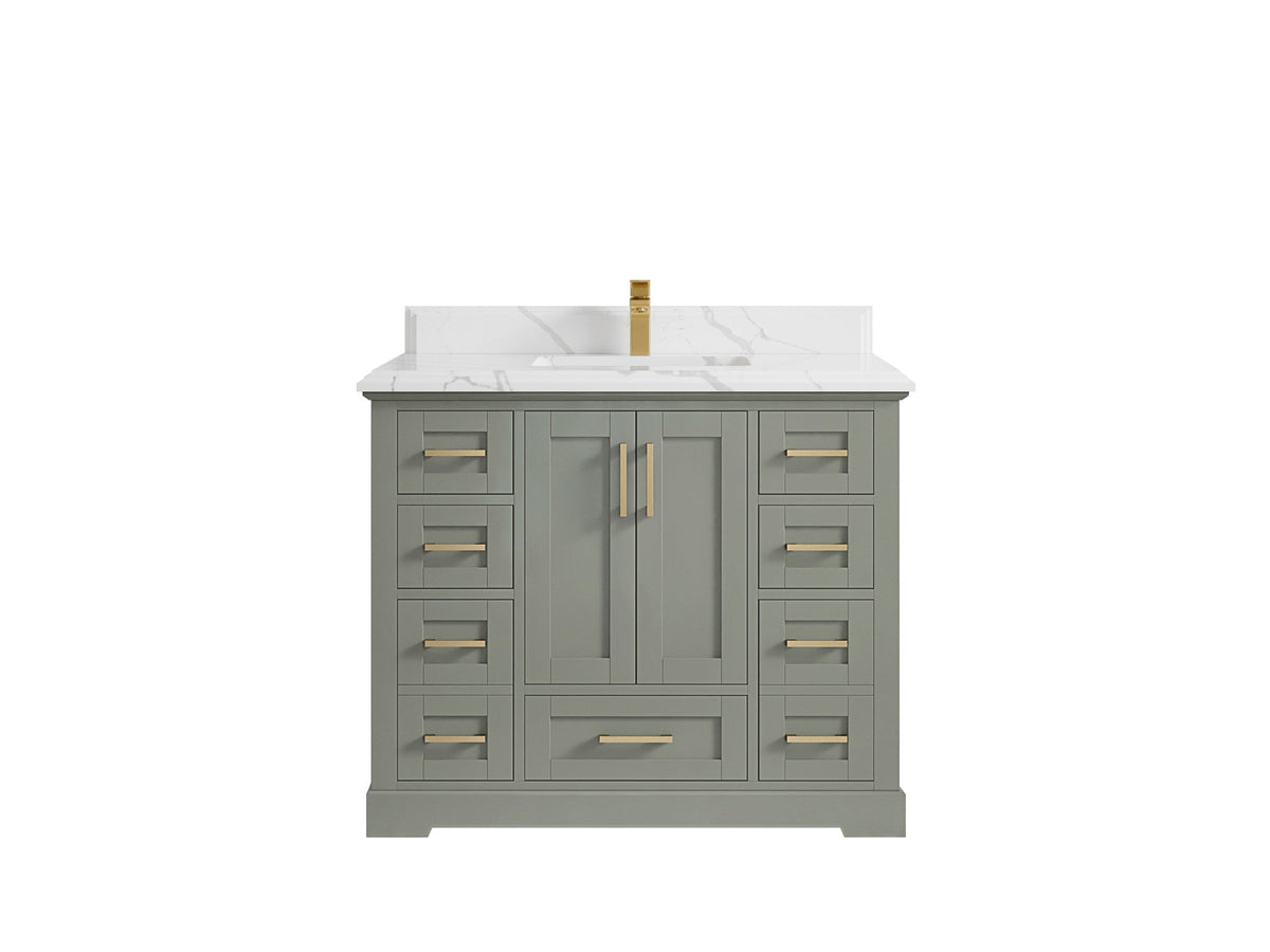 Boston 42 in. W x 22 in. D Single Sink Bathroom Vanity - Willow Bath and Vanity
