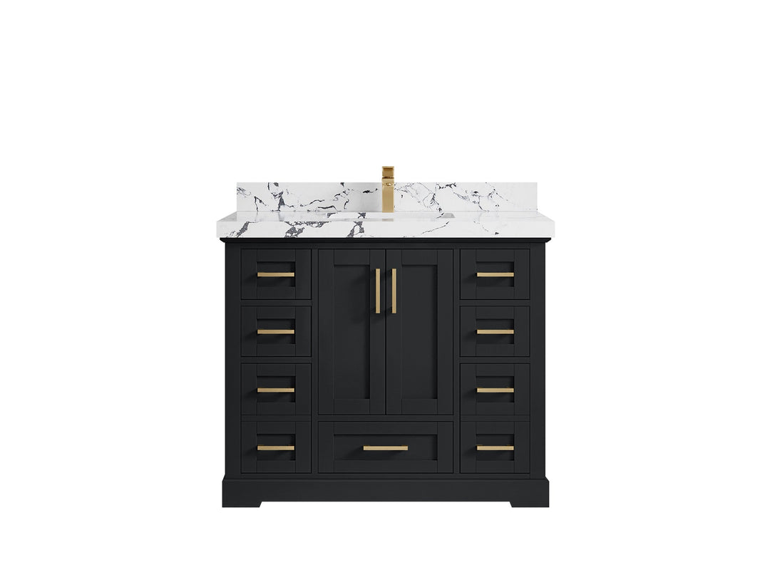 Boston 42 in. W x 22 in. D Single Sink Bathroom Vanity - Willow Bath and Vanity