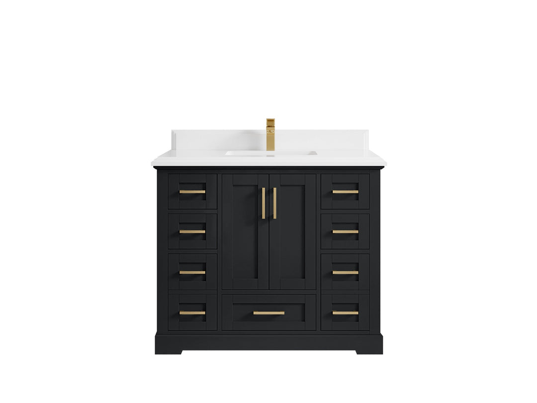 Boston 42 in. W x 22 in. D Single Sink Bathroom Vanity - Willow Bath and Vanity