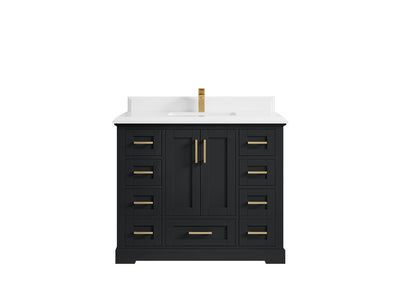Boston 42 in. W x 22 in. D Single Sink Bathroom Vanity - Willow Bath and Vanity