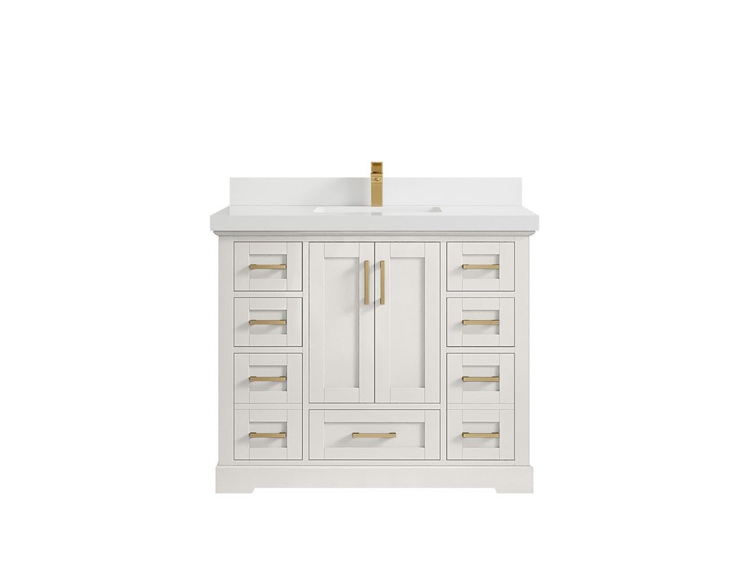 Boston 42 in. W x 22 in. D Single Sink Bathroom Vanity - Willow Bath and Vanity