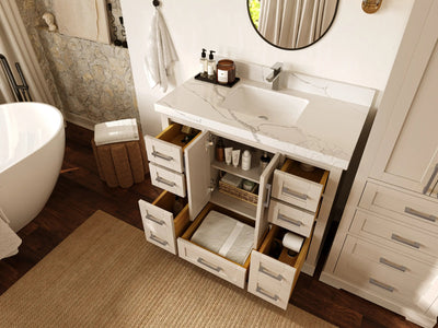 Boston 42 in. W x 22 in. D Single Sink Bathroom Vanity - Willow Bath and Vanity