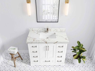Boston 42 in. W x 22 in. D Single Sink Bathroom Vanity - Willow Bath and Vanity