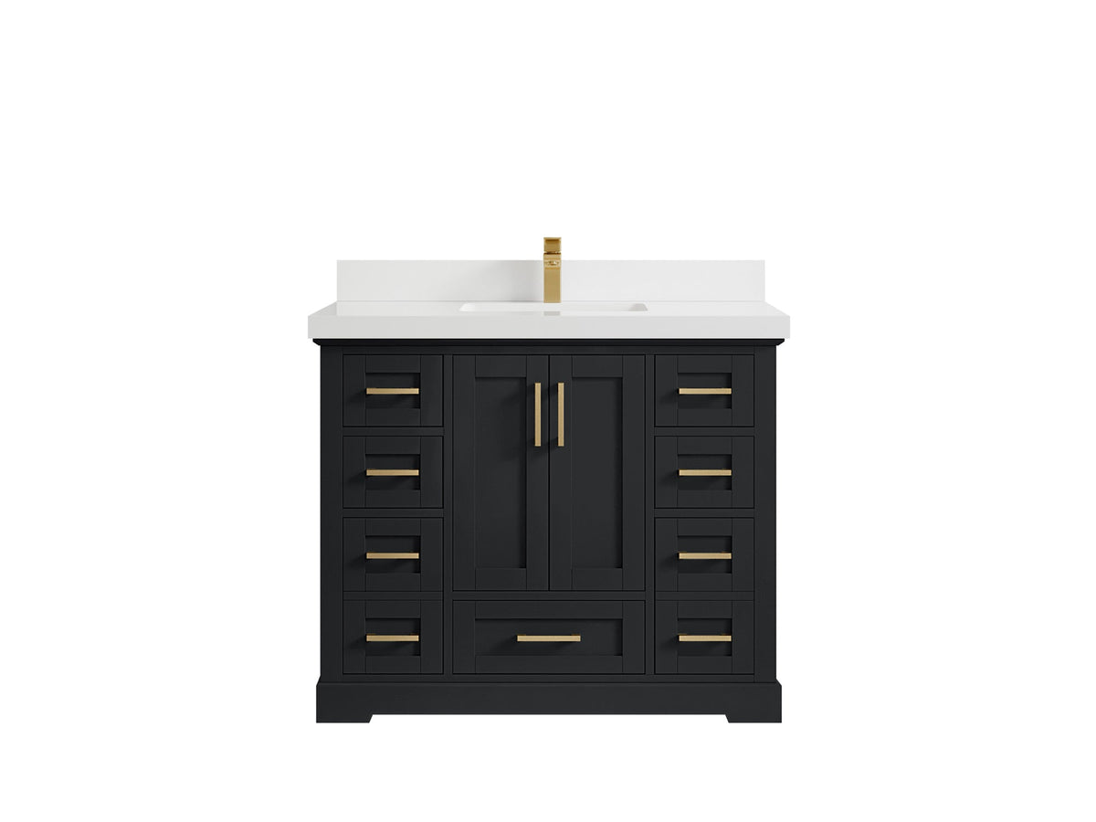 Boston 42 in. W x 22 in. D Single Sink Bathroom Vanity - Willow Bath and Vanity