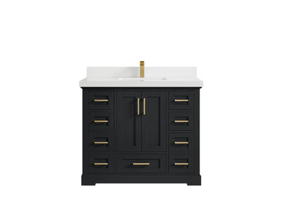 Boston 42 in. W x 22 in. D Single Sink Bathroom Vanity - Willow Bath and Vanity