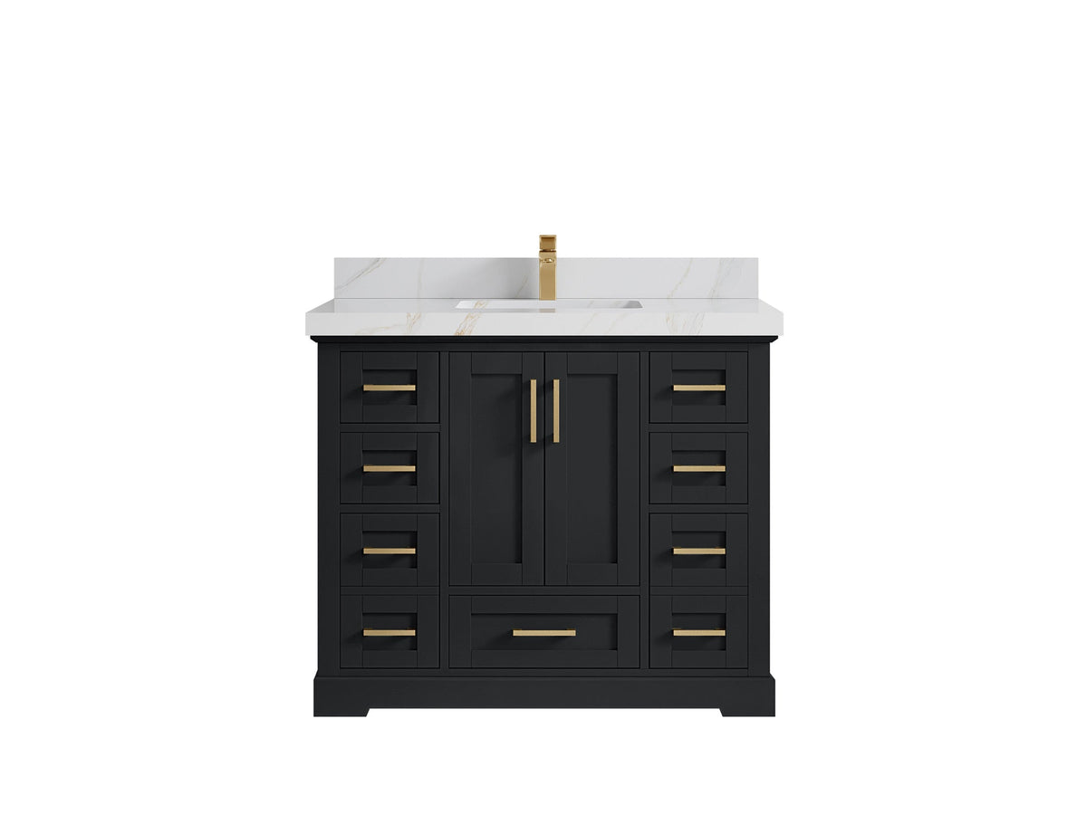Boston 42 in. W x 22 in. D Single Sink Bathroom Vanity - Willow Bath and Vanity