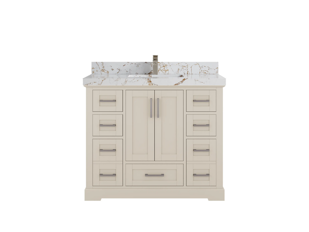 Boston 42 in. W x 22 in. D Single Sink Bathroom Vanity - Willow Bath and Vanity