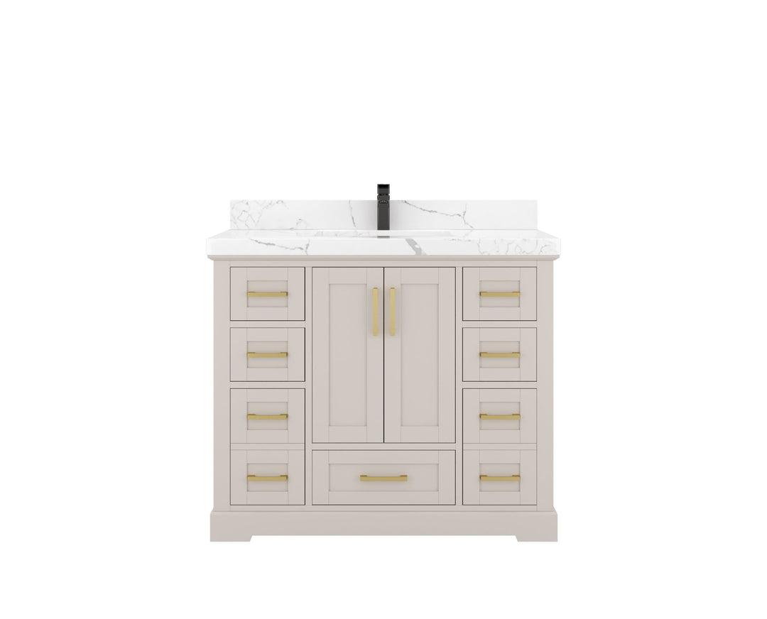 Boston 42 in. W x 22 in. D Single Sink Bathroom Vanity - Willow Bath and Vanity