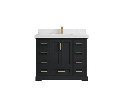 Boston 42 in. W x 22 in. D Single Sink Bathroom Vanity - Willow Bath and Vanity