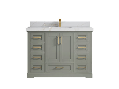 Boston 48 in. W x 22 in. D Single Sink Bathroom Vanity - Willow Bath and Vanity