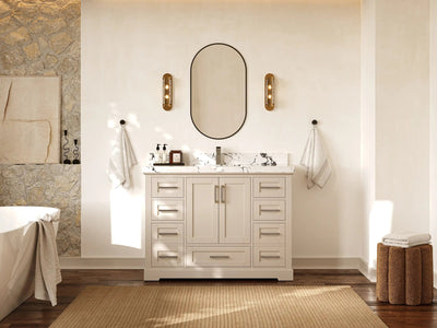 Boston 48 in. W x 22 in. D Single Sink Bathroom Vanity - Willow Bath and Vanity
