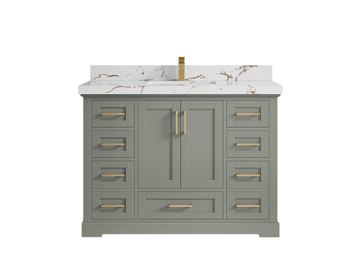 Boston 48 in. W x 22 in. D Single Sink Bathroom Vanity - Willow Bath and Vanity