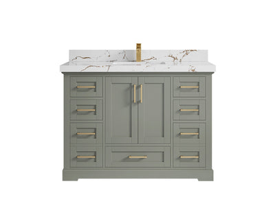 Boston 48 in. W x 22 in. D Single Sink Bathroom Vanity - Willow Bath and Vanity