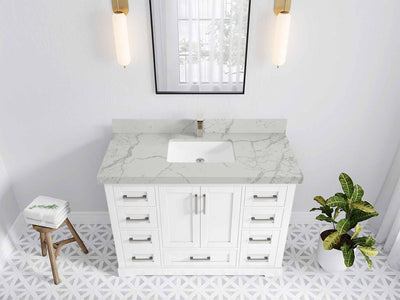 Boston 48 in. W x 22 in. D Single Sink Bathroom Vanity - Willow Bath and Vanity