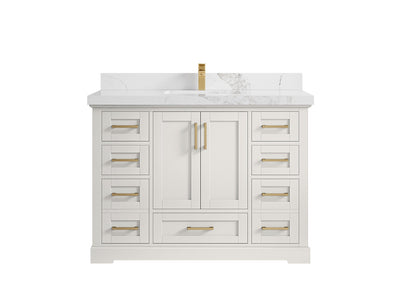 Boston 48 in. W x 22 in. D Single Sink Bathroom Vanity - Willow Bath and Vanity