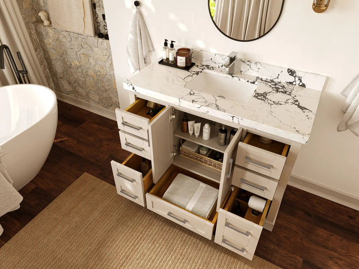 Boston 48 in. W x 22 in. D Single Sink Bathroom Vanity - photo 3