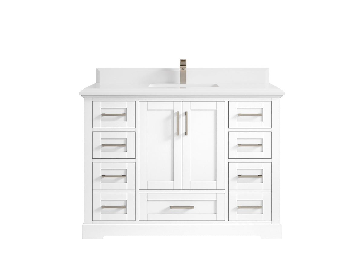 Boston 48 in. W x 22 in. D Single Sink Bathroom Vanity - Willow Bath and Vanity