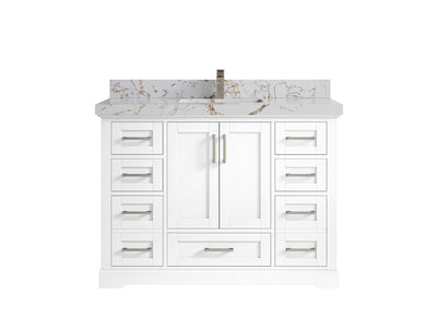 Boston 48 in. W x 22 in. D Single Sink Bathroom Vanity - Willow Bath and Vanity